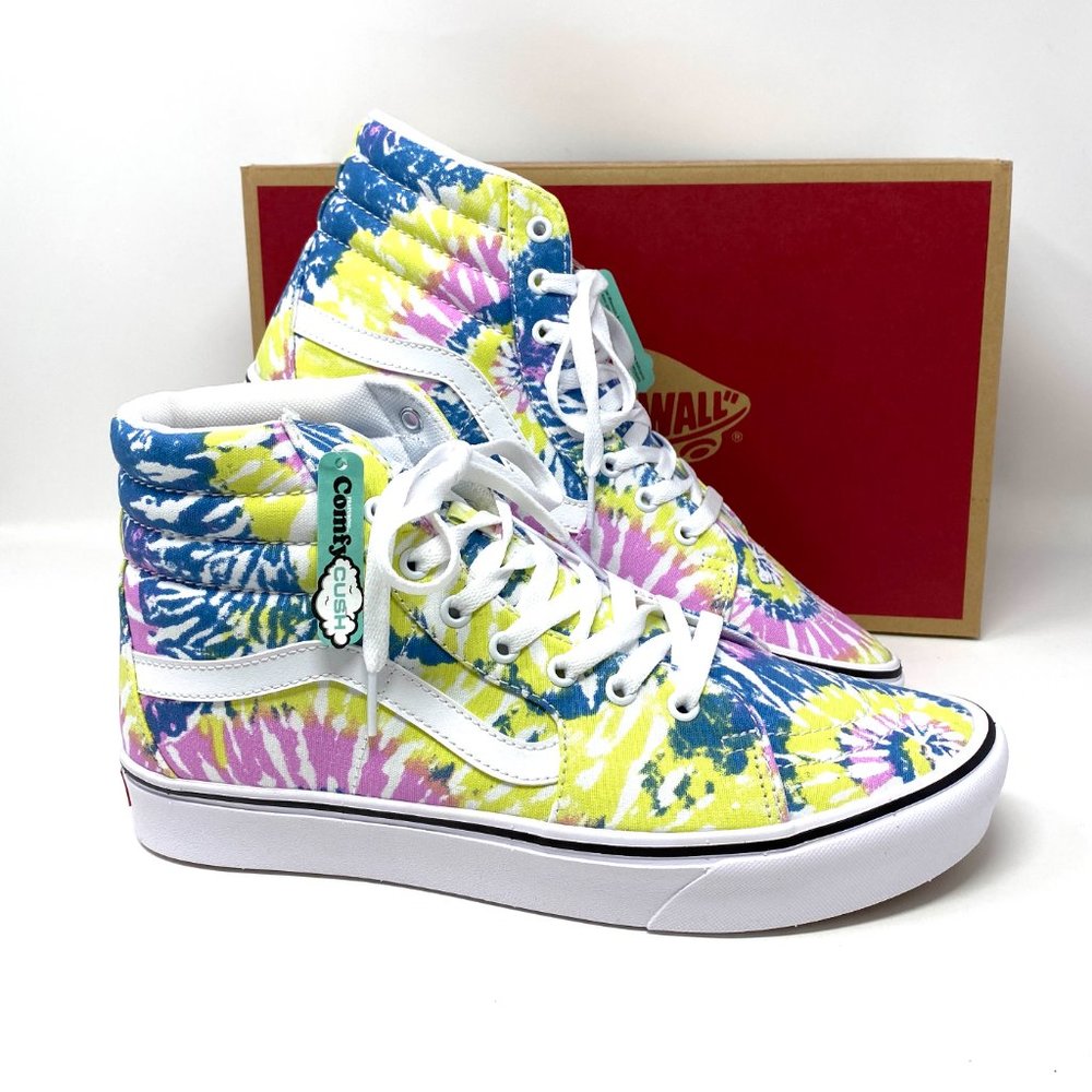 Vans COMFY CUSH Sk8-Hi Tie Orchid Canvas High Top Shoes SB Mens Size VN0A3WMB49L - Picture 7 of 9
